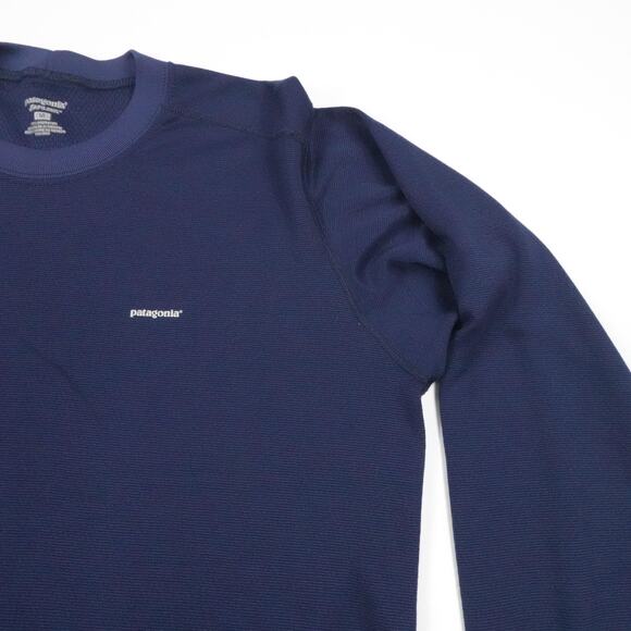 Patagonia Capilene Shirt‎ Mens Medium Blue Long Sleeve Base Layer Performance - Picture 7 of 15